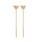Rose Gold Plated Sui Dhaga Dangle Earrings