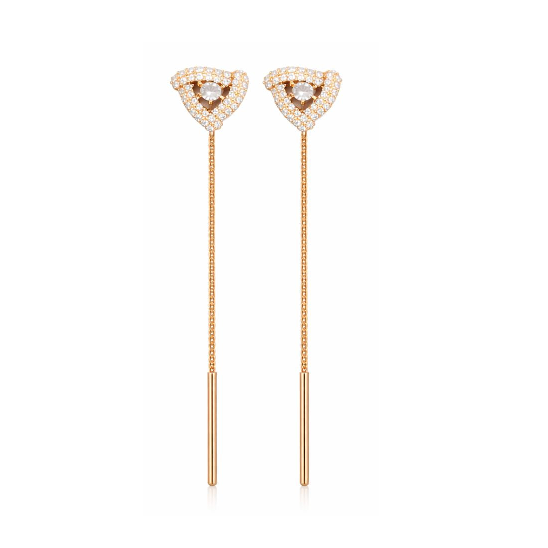 Rose Gold Plated Sui Dhaga Threader Earrings