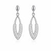 Nilu's Collection Silver Plated Drop Earrings For Women And Girls
