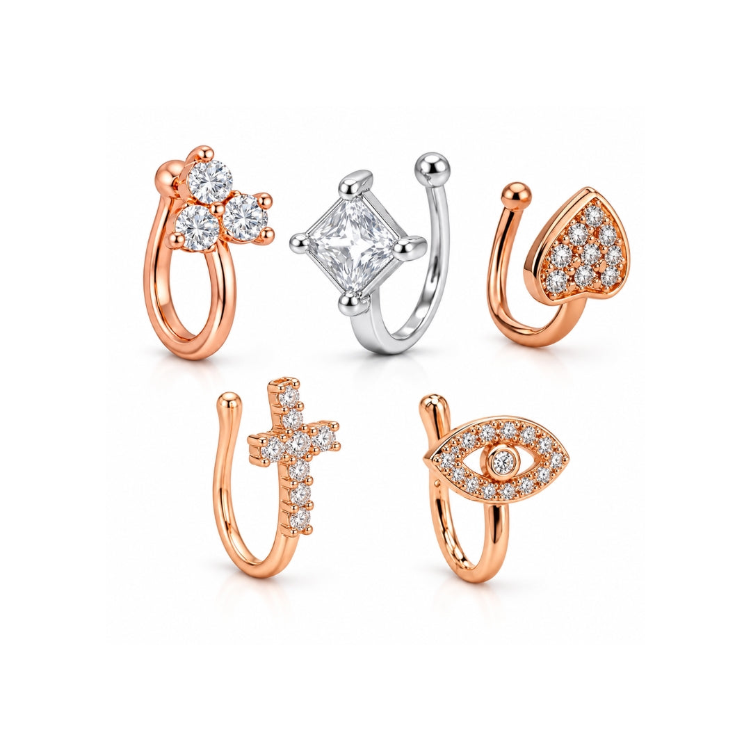 Non Piercing Nose Pin for Women
