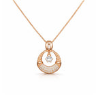 Rose Gold Drop Pendant Necklace for Women