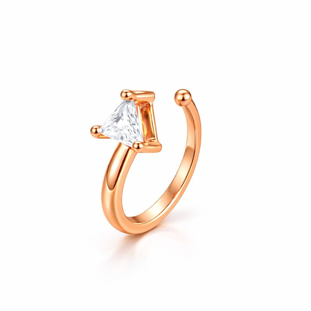 Rose Gold Triangle Non-Piercing Nose Pin