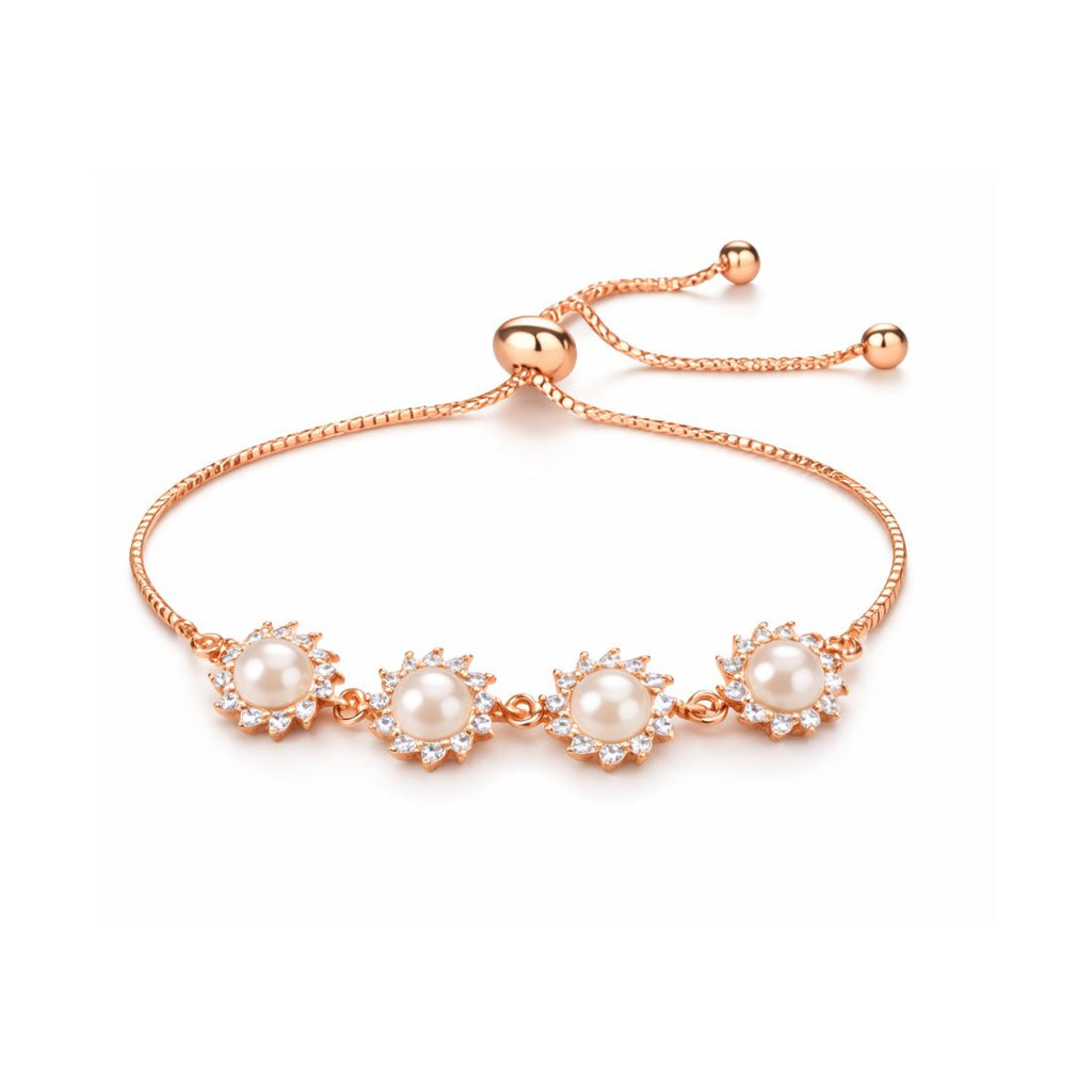 Rose Gold Pearl Bracelet
