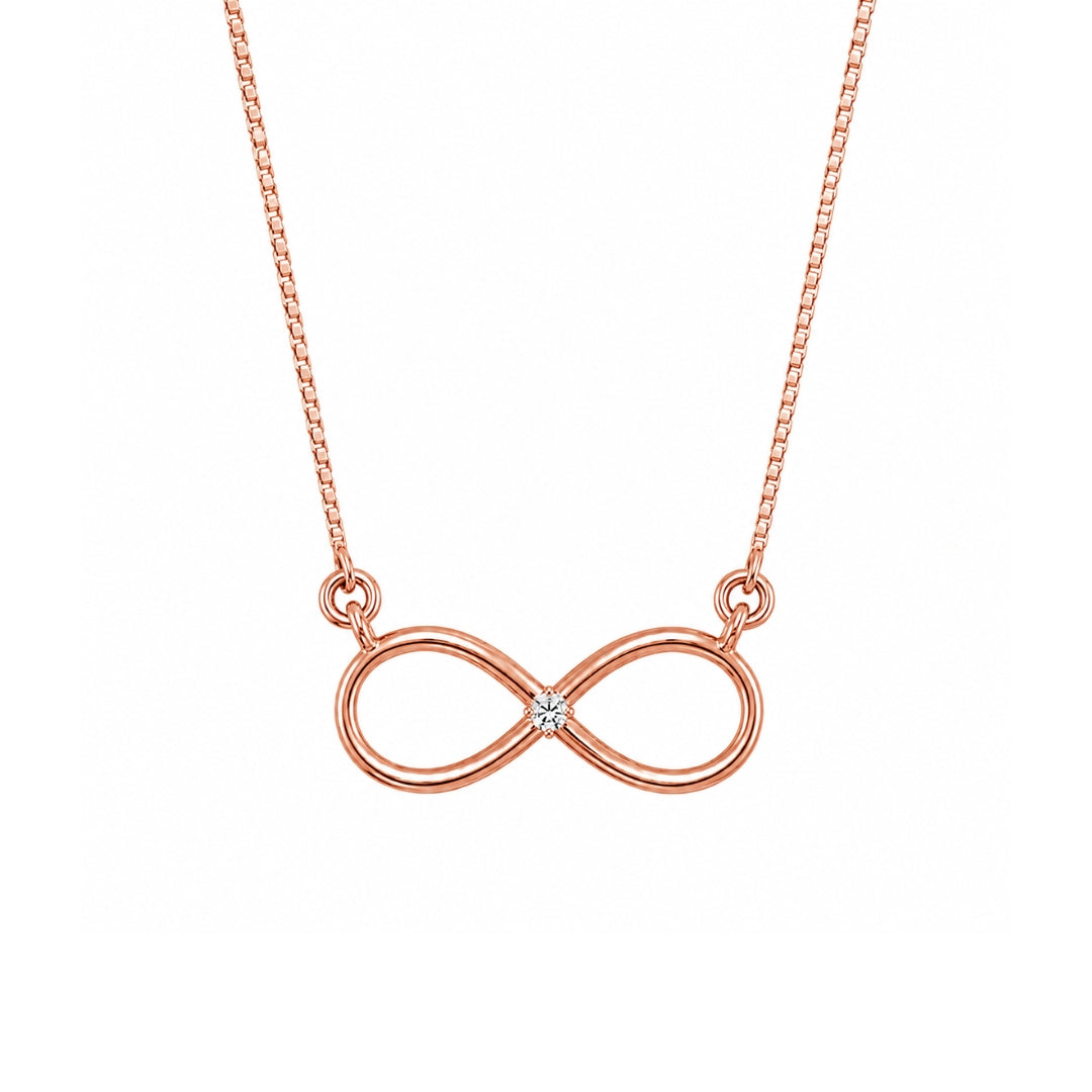 Rose Gold Plated Infinity Pendant