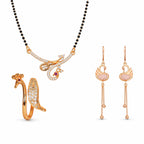 Rose Gold Mangalsutra Set For Women