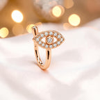 Rose Gold Non Piercing Evil Eye Nose Pin