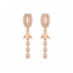 Rose Gold Jhumki Drop Earrings for Women
