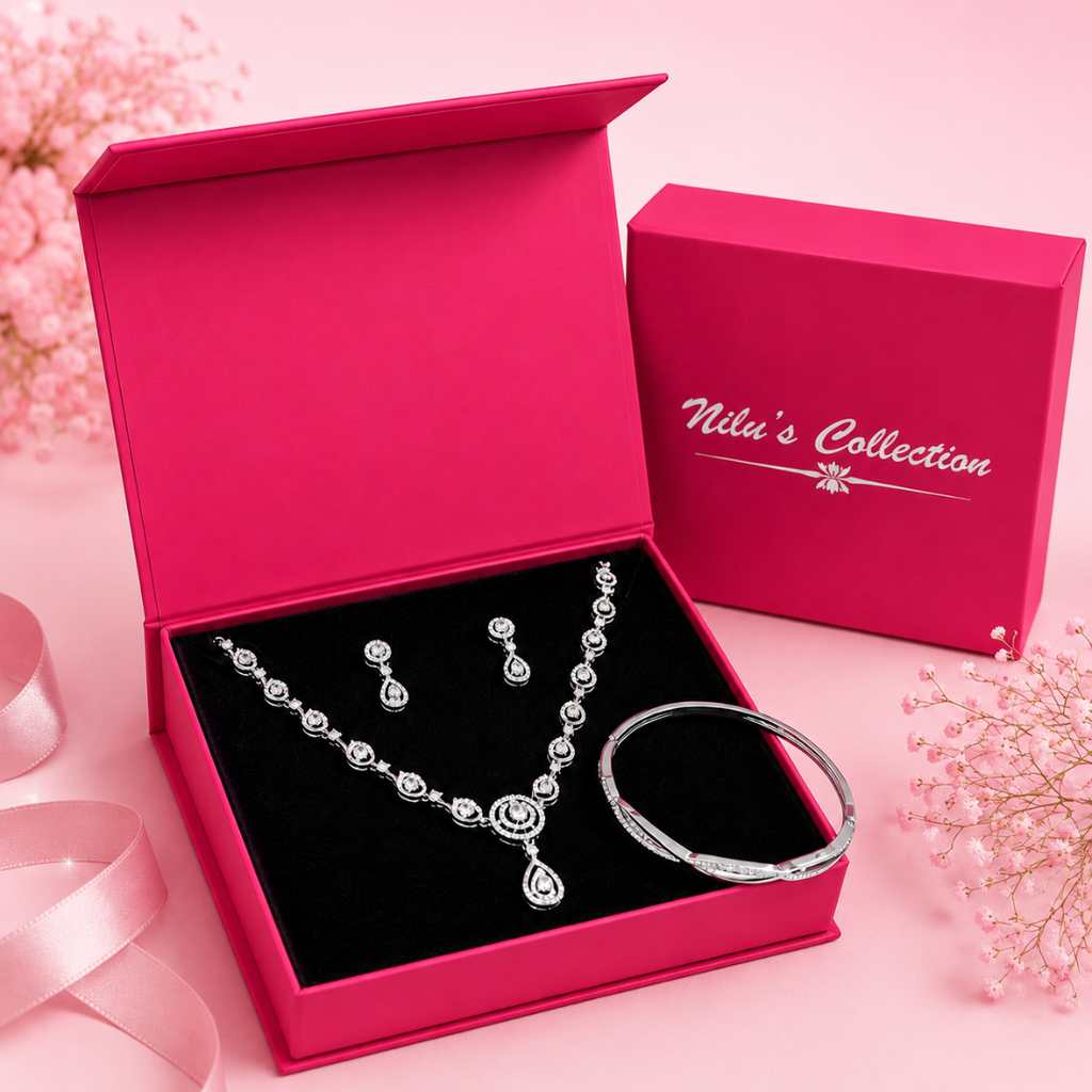 Silver Plated Jewellery Gift Set for Women
