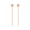 Rose Gold Plated Sui Dhaga Dangle Earrings