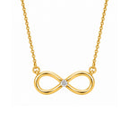 Gold Plated Infinity Pendant For Women