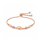 Rose Gold Heart Bracelet For Women
