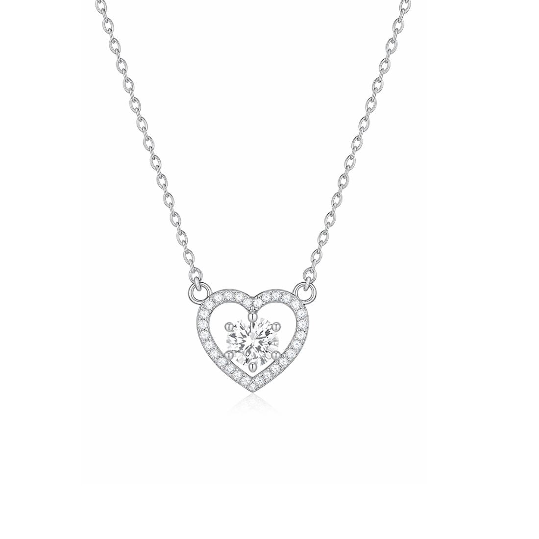 Silver Plated Heart Pendant