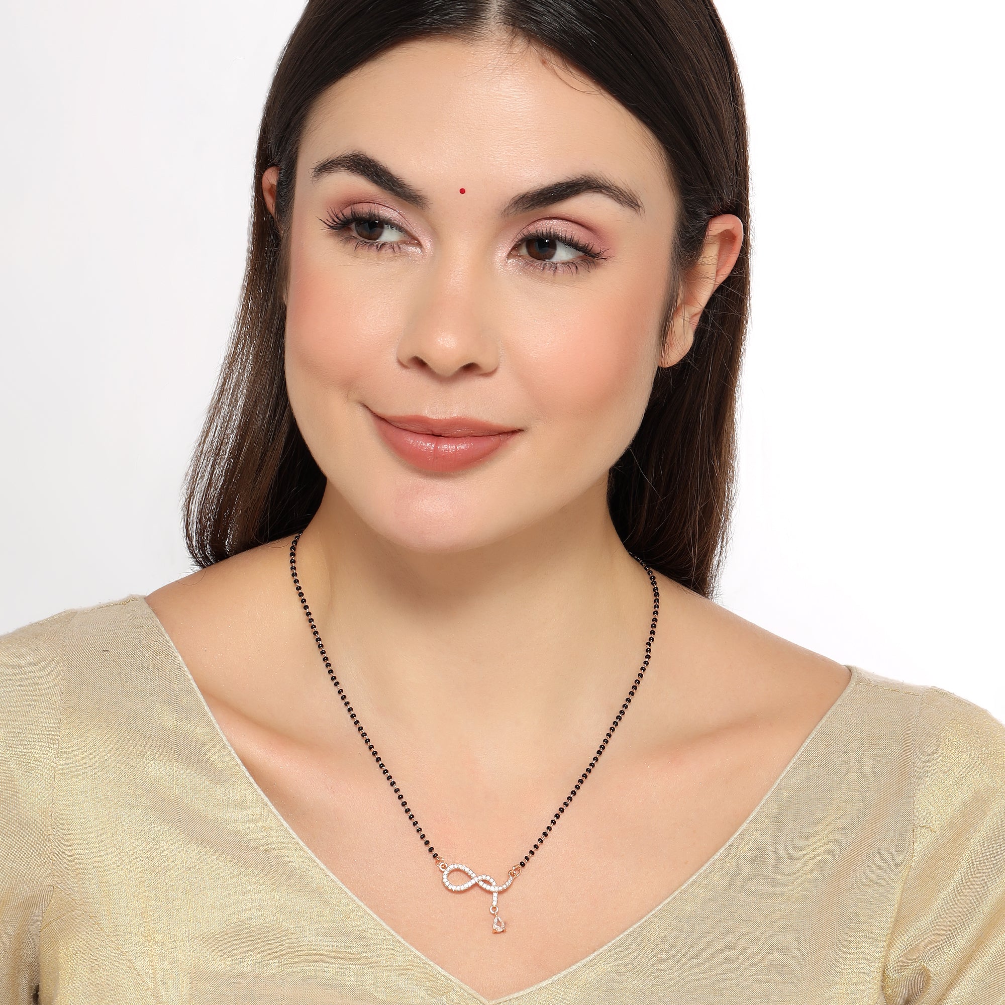 Rose Gold Plated Infinity Mangalsutra