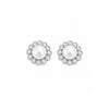 Silver Plated Pearl Stud Earrings