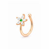 Rose Gold Floral Non-Piercing Nose Pin