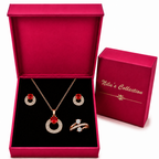Rose Gold Jewellery Gift Set For Women