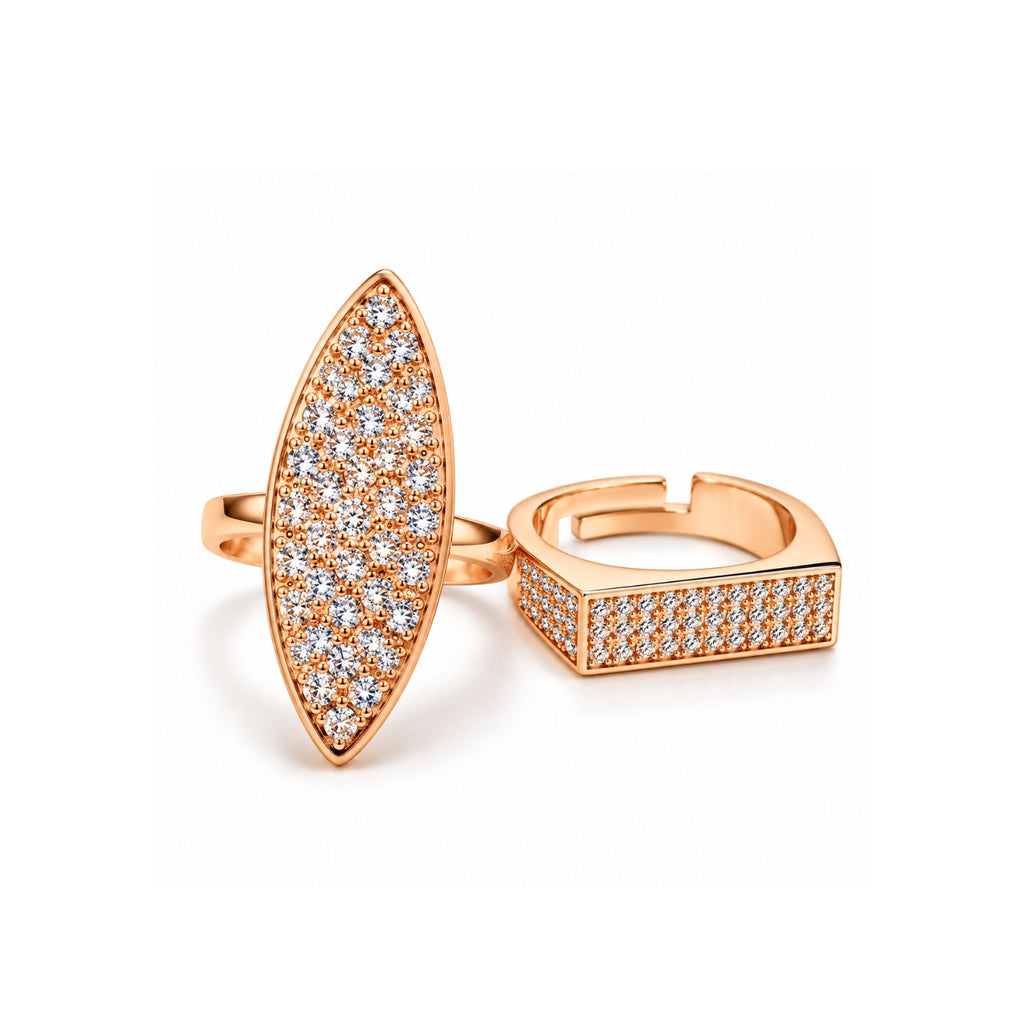 Rose Gold Couple Rings for Men & Women