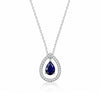 Silver Plated White Cubic Zirconia Studded Pendant for Women