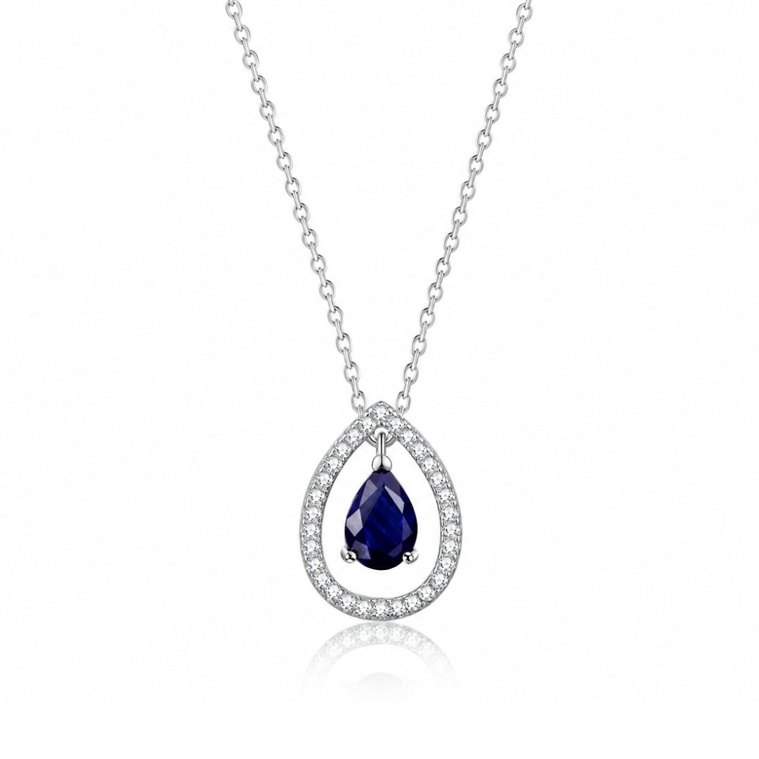 Silver Plated White Cubic Zirconia Studded Pendant for Women