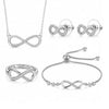 Silver Infinity Jewellery Set