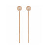 Rose Gold Plated Sui Dhaga Dangle Earrings