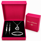 Silver Pendant Jewellery Gift Set for Women