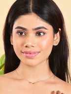 Infinity Love Pendant Rose Gold Plated Necklace For Women & Girls | Anti Allergy| Anti-Tarnish  |Valentine Gift