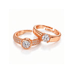 Rose Gold Couple Rings for Women & Men