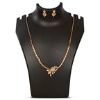 Premium Quality Rose Gold Plated Jewellery Set with AD stone | Anti Tarnish | Anti Allergy