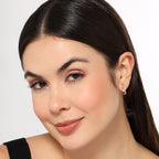 Rose Gold Hoop Earrings For Women And Girls