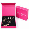 Gift Rose Gold AD Jewelry Set for Women And Girls