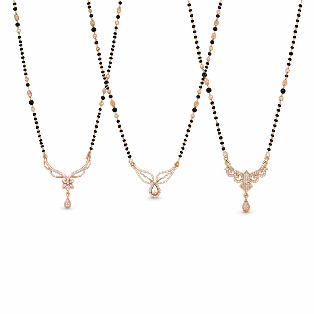 Rose Gold Designer Mangalsutra Collection