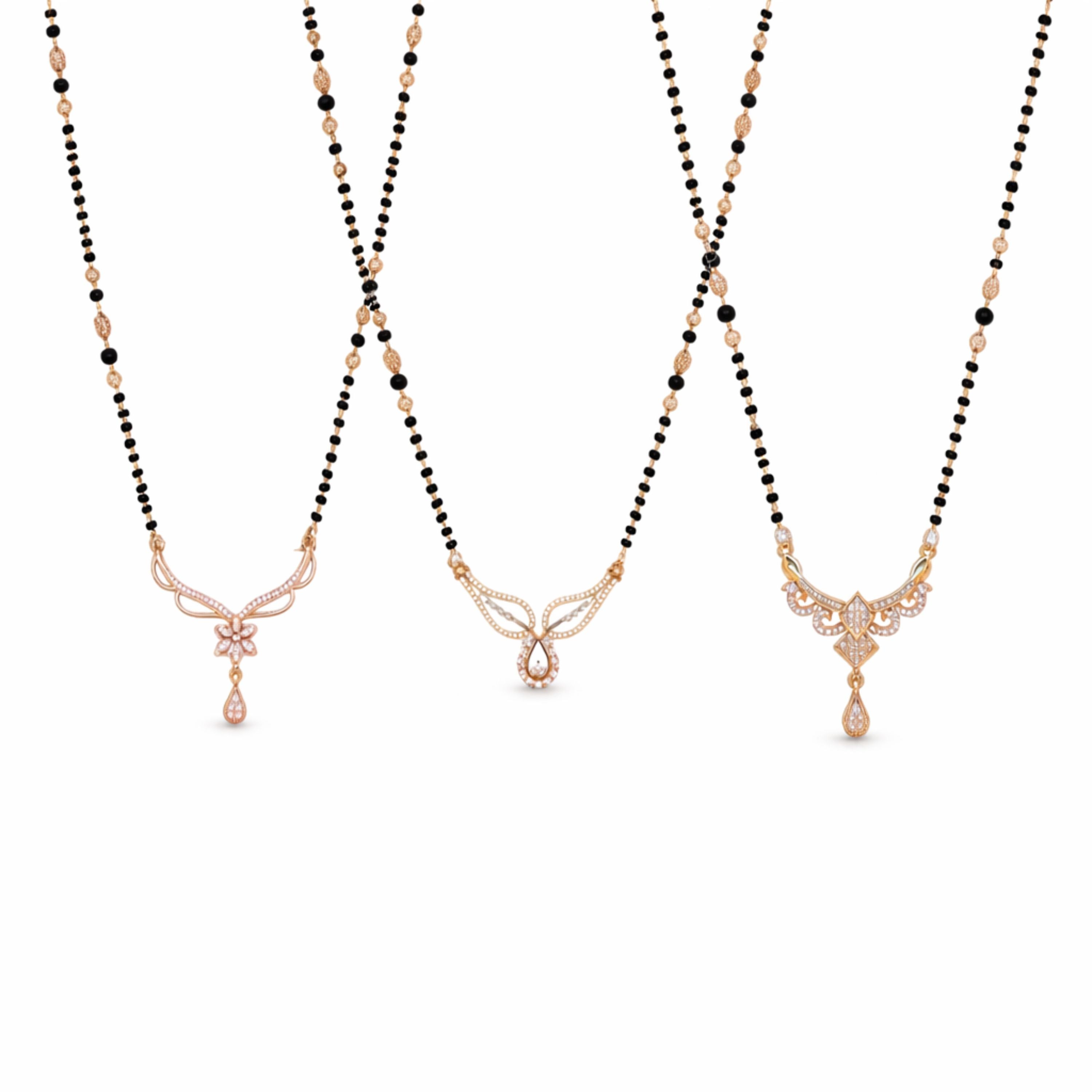 Rose Gold Designer Mangalsutra Collection
