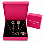 Rose Gold Jewelry Gift Set for Women