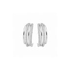 Silver Plated Hoop Earrings  for Women