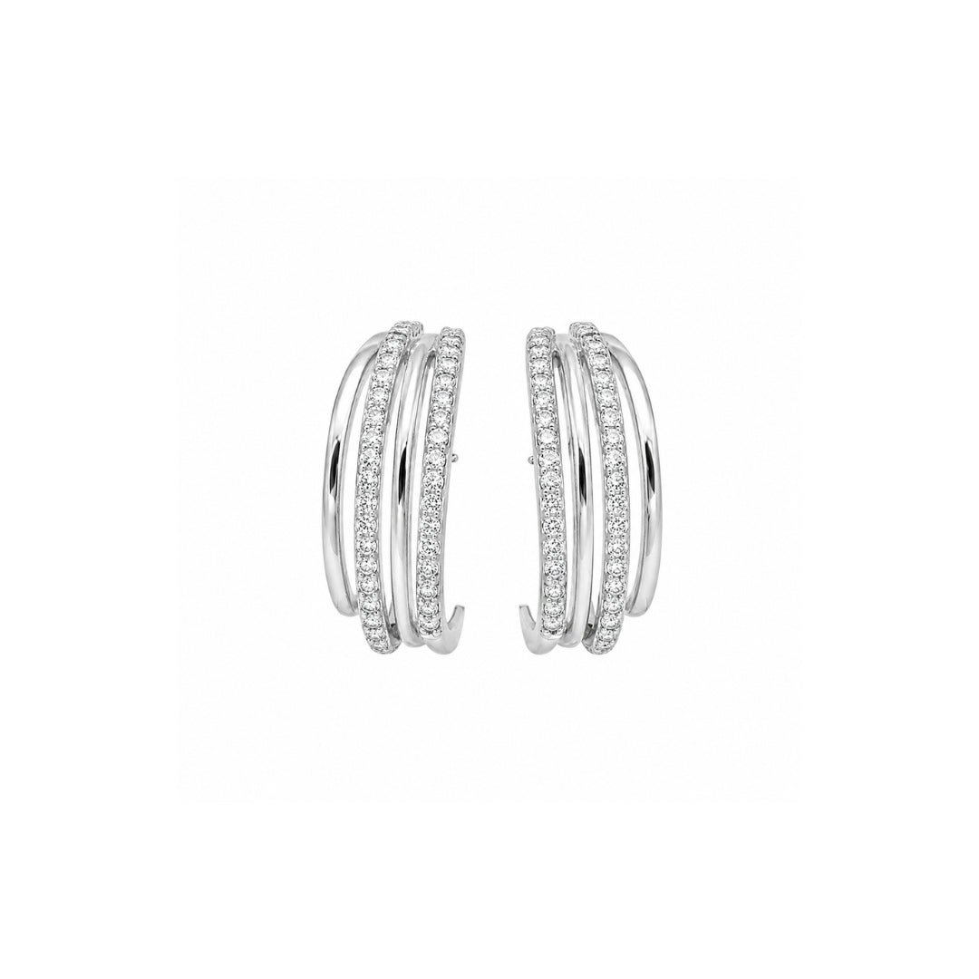 Silver Plated Hoop Earrings  for Women