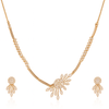 Premium Quality Rose Gold Plated Jewellery Set with AD stone | Anti Tarnish | Anti Allergy