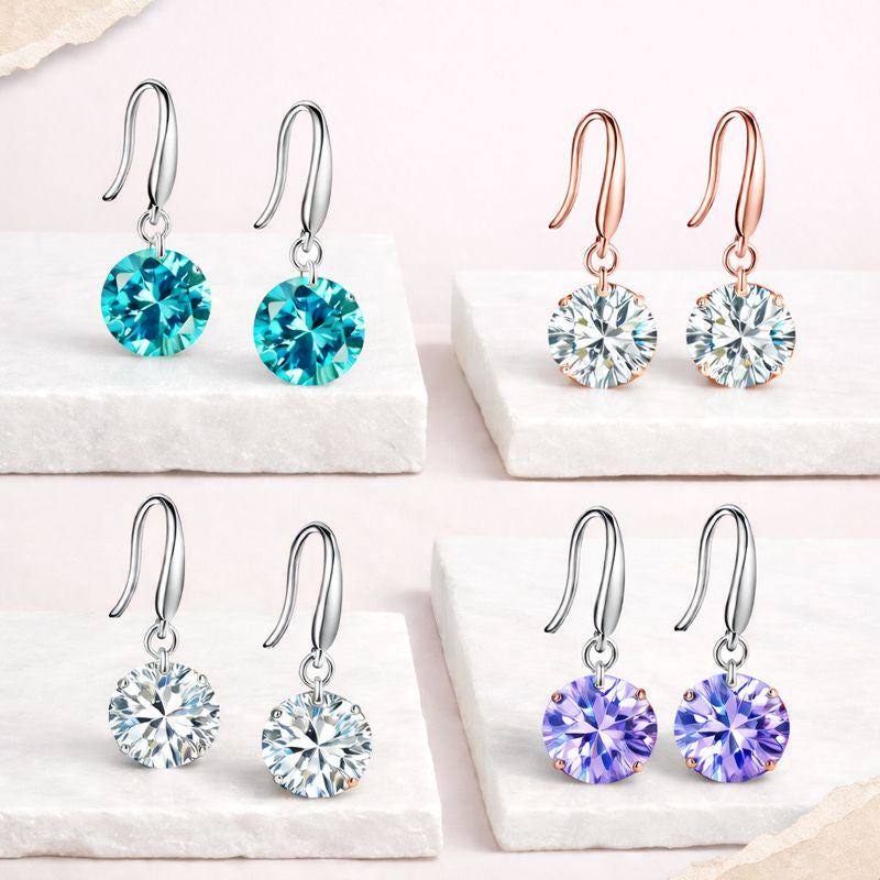 Daily Essentials Drop Earrings for Women and Girls| Value Set of CZ Drop Earrings