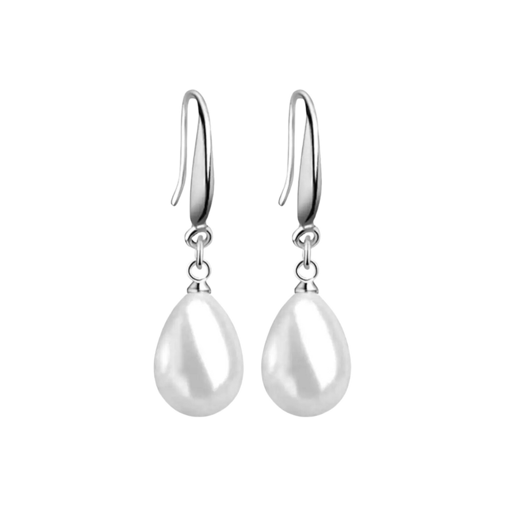 White Cherry Pearl Stylish Fancy Drop Earrings for Women and Girl