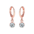 Rose Gold Plated Drop & Dangler Earrings, Clip-on Earrings for Girls & Women
