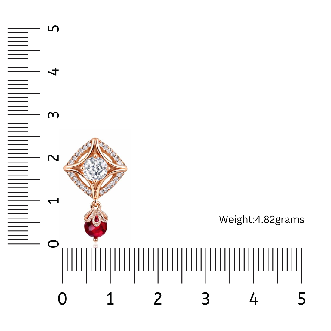 Rose Gold Plated Clip On Hoop Earrings, Stylish Women Earrings, Latest Fancy Zircon Copper Bali Earrings for Women and Girls