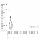 Nilu's Collection Silver Plated Drop Earrings For Women And Girls