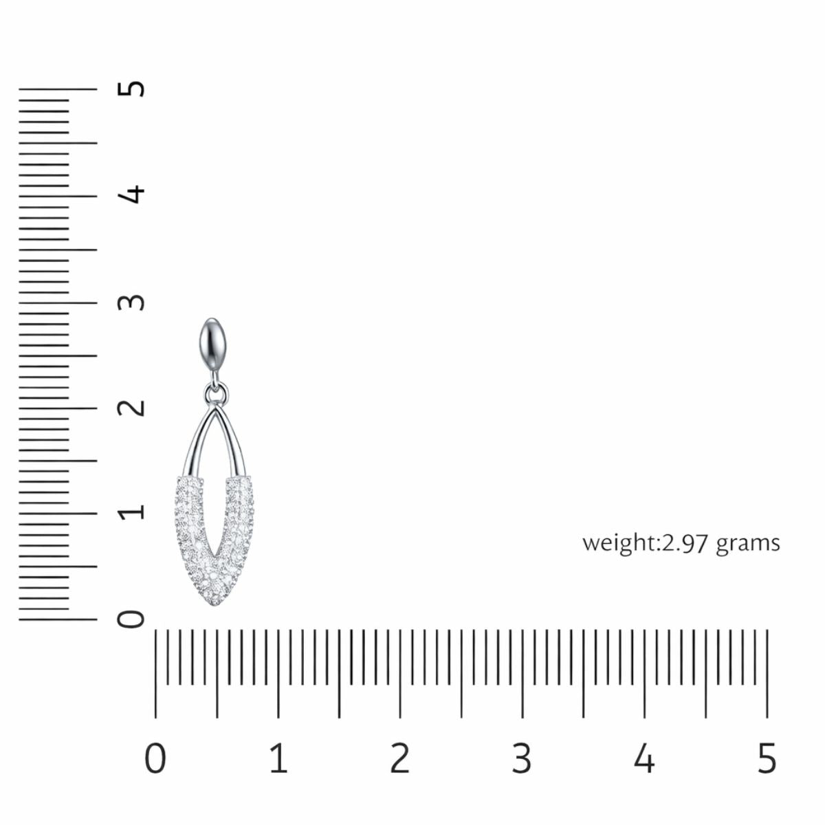 Nilu's Collection Silver Plated Drop Earrings For Women And Girls