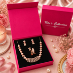 Rose Gold Gift Jewelry Set for Women