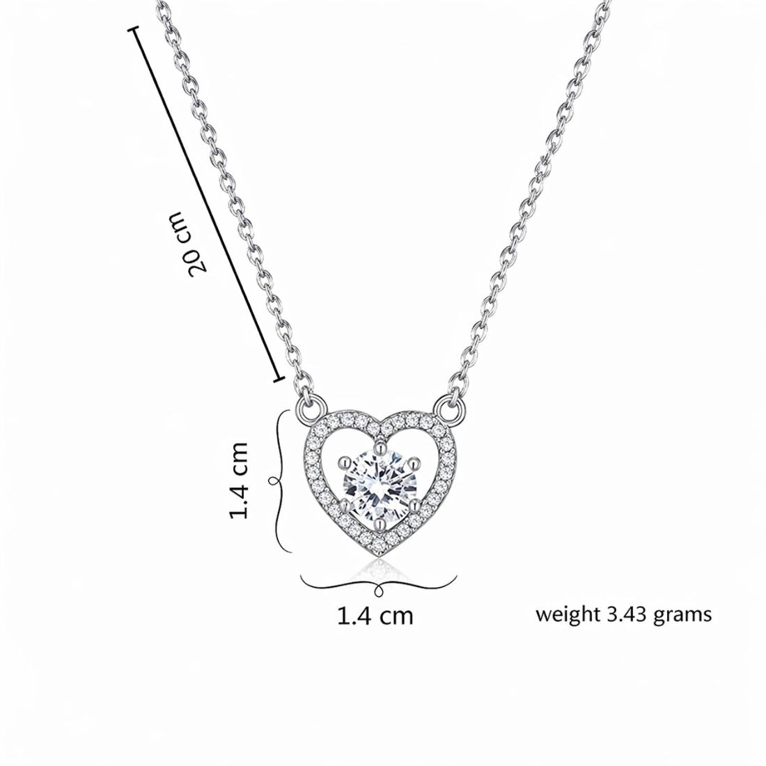 Silver Plated Heart Pendant