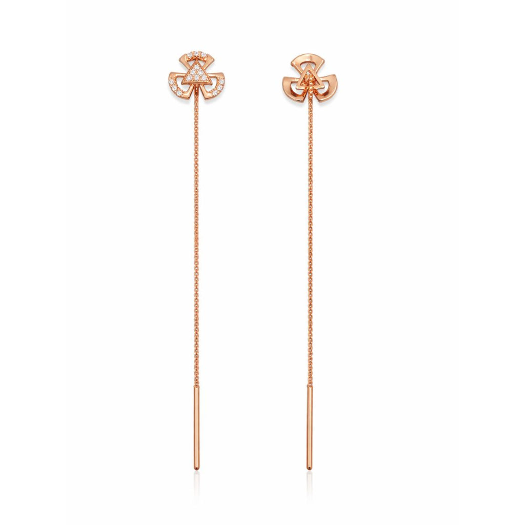 Rose Gold Sui Dhaga Threader Earrings
