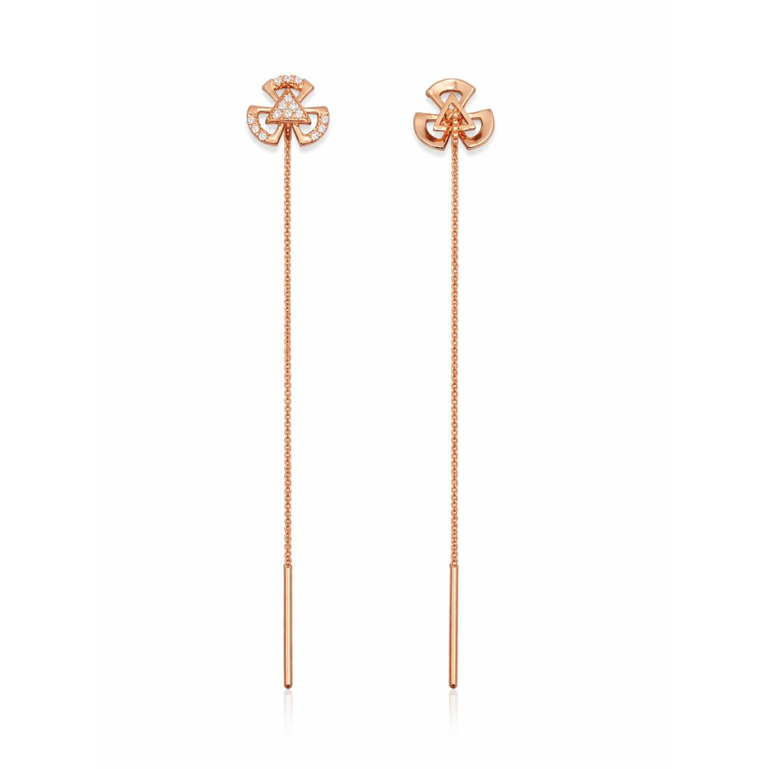 Rose Gold Sui Dhaga Threader Earrings