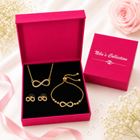 Gold Plated Infinity  jewellery set