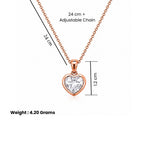 Rose Gold Heart Pendant