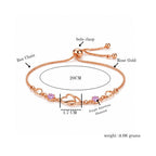 Rose Gold Heart Bracelet For Women